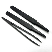 Safety ESD Anti-static Precious Conductive Plastic Tweezers for Electrostatic Area